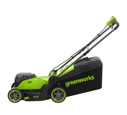 Газонокосилка аккумуляторная Greenworks GD24X2LM411 (2хАКБ 4Ач и ЗУ)