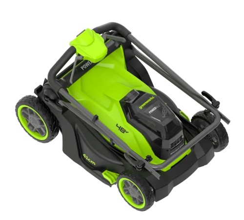 Газонокосилка аккумуляторная Greenworks GD24X2LM411 (2хАКБ 4Ач и ЗУ)