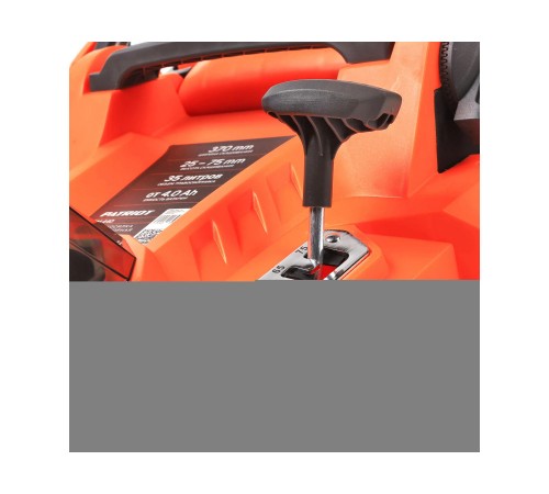 Газонокосилка аккумуляторная PATRIOT CM 440 2*21В UES, без акб и зу, бесщеточ, 37см, трав 35л пласт+мульчирование, центр. подъём 6 уровней (25-75), пласт дека