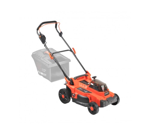 Газонокосилка аккумуляторная PATRIOT CM 440 2*21В UES, без акб и зу, бесщеточ, 37см, трав 35л пласт+мульчирование, центр. подъём 6 уровней (25-75), пласт дека