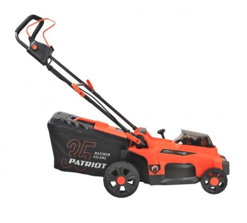 Газонокосилка аккумуляторная PATRIOT CM 440 2*21В UES, без акб и зу, бесщеточ, 37см, трав 35л пласт+мульчирование, центр. подъём 6 уровней (25-75), пласт дека