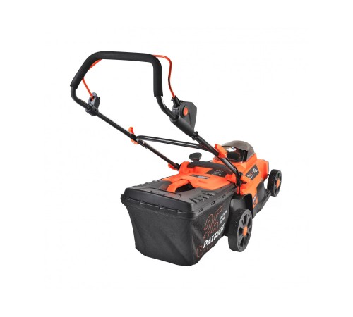 Газонокосилка аккумуляторная PATRIOT CM 440 2*21В UES, без акб и зу, бесщеточ, 37см, трав 35л пласт+мульчирование, центр. подъём 6 уровней (25-75), пласт дека