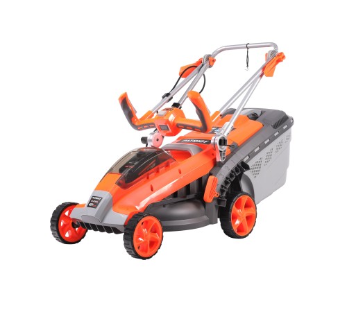 Газонокосилка аккумуляторная PATRIOT CM4010XL, 40B платформа LCT, 37см, бесщёточный дв.,травосб. 40л, одна АКБ(4,0А*ч) и ЗУ