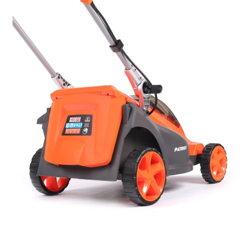 Газонокосилка аккумуляторная PATRIOT CM4010XL, 40B платформа LCT, 37см, бесщёточный дв.,травосб. 40л, одна АКБ(4,0А*ч) и ЗУ