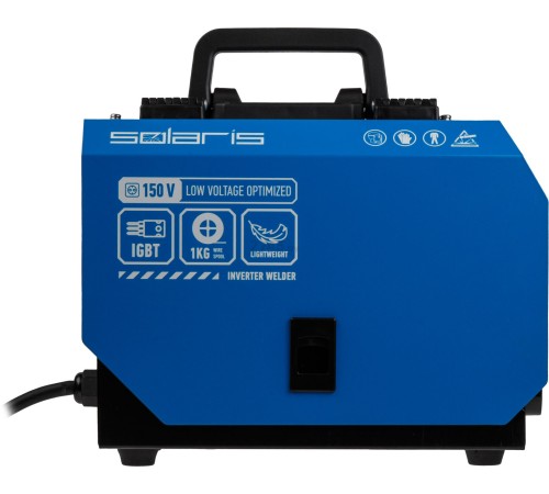 Полуавтомат сварочный Solaris FLUX-205 (230В, 20-180 А, 20,5 В / 80 В / 62 В, FLUX/MMA/TIG LIFT, байонетный разъем, без газа) SL5712-2