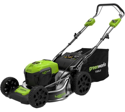 Газонокосилка аккумуляторная Greenworks 40V GD40LM46SPK4  (1хАКБ 8Ач и ЗУ)