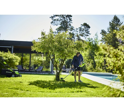 Триммер аккумуляторный Greenworks GD40LT 40V (1хАКБ 8Ач и ЗУ)