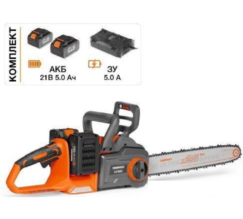 Пила аккумуляторная Daewoo Power DACS 1642Li SET (2 АКБ и ЗУ)