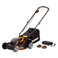 Газонокосилка аккумуляторная    Worx WG743E (2хАКБ и ЗУ)