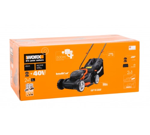 Газонокосилка аккумуляторная    Worx WG743E