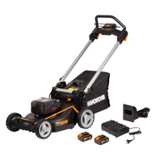 Газонокосилка аккумуляторная    Worx WG748E (2хАКБ и ЗУ)