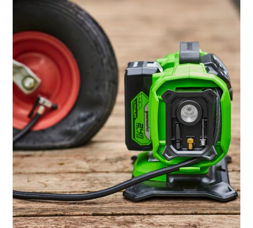 Компрессор автомобильный  Greenworks ACG301 24V/12V, без АКБ и ЗУ