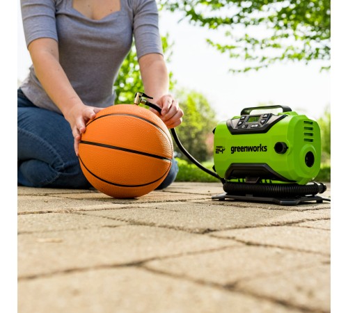 Компрессор автомобильный  Greenworks ACG301 24V/12V, без АКБ и ЗУ