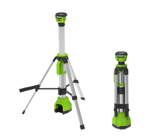 Мачта светодиодная осветительная 2 в 1 Greenworks G120WLS 24V (без АКБ и ЗУ)