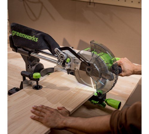 Торцовочная пила Greenworks GD24MS216 24V (1хАКБ 5Ач и ЗУ)