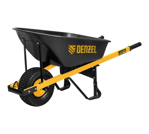 Тачка строительная, усиленная Denzel объем 140 л, 230 кг