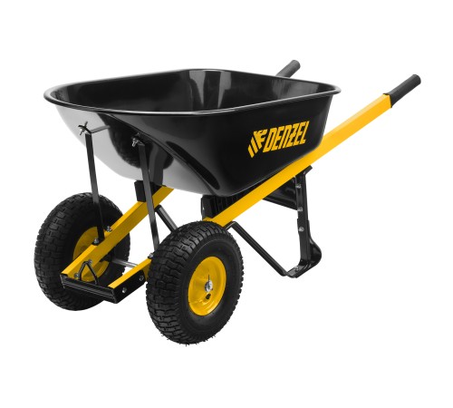 Тачка строительная, усиленная Denzel объем 140 л, 250 кг