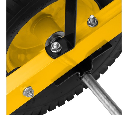 Тачка строительная, усиленная Denzel объем 140 л, 250 кг