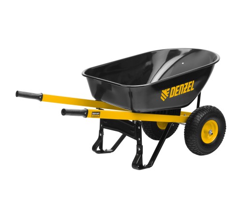 Тачка строительная, усиленная Denzel объем 140 л, 250 кг