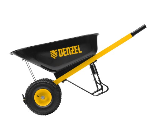 Тачка строительная, усиленная Denzel объем 140 л, 250 кг