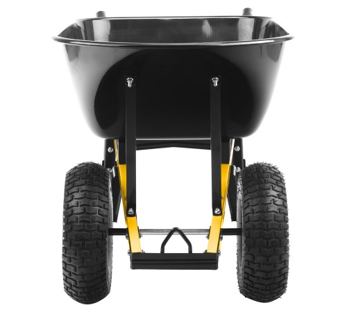 Тачка строительная, усиленная Denzel объем 140 л, 250 кг