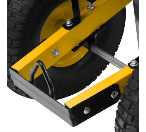 Тачка строительная, усиленная Denzel объем 140 л, 250 кг