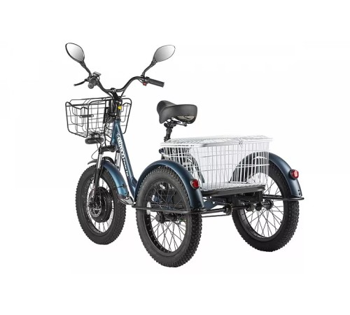 Трицикл Eltreco Porter Fat 500 UP! темно-синий-2414