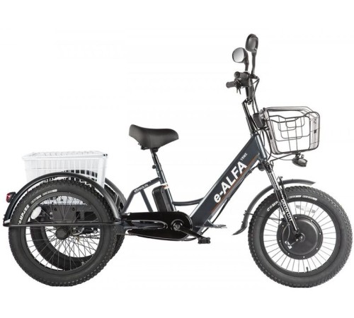 Трицикл GREEN CITY e-ALFA Trike Черный-2515