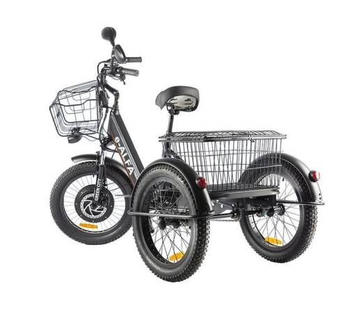Трицикл GREEN CITY e-ALFA Trike Черный-2515
