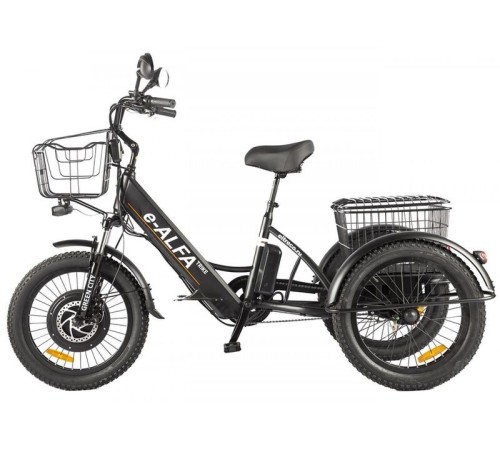 Трицикл GREEN CITY e-ALFA Trike Черный-2515