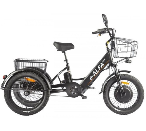 Трицикл GREEN CITY e-ALFA Trike Черный-2515