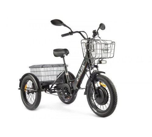 Трицикл GREEN CITY e-ALFA Trike Черный-2515