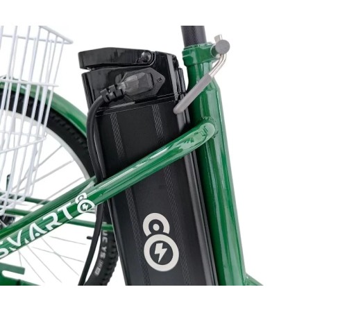 Трёхколёсный электровелосипед Smart8 Farmer Зеленый