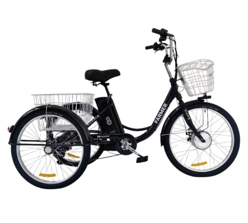 Трёхколёсный электровелосипед Smart8 Farmer Зеленый