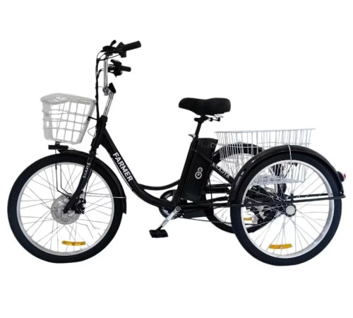 Трёхколёсный электровелосипед Smart8 Farmer Зеленый