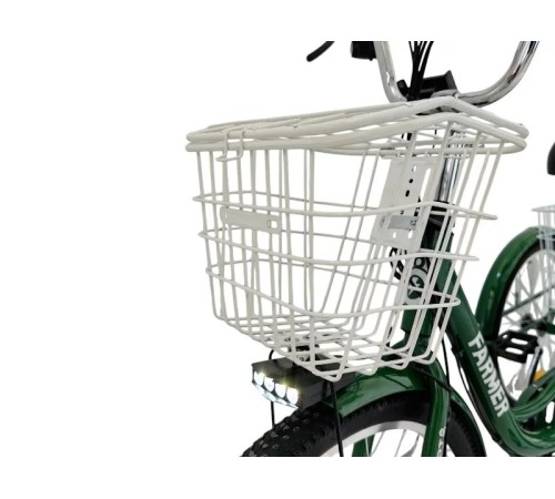 Трёхколёсный электровелосипед Smart8 Farmer Зеленый