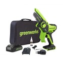 Мини пила аккумуляторная Greenworks  24V G24MCS10 (1хАКБ 4Ач и ЗУ)