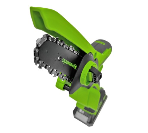 Мини пила аккумуляторная Greenworks  24V G24MCS10 (1хАКБ 4Ач и ЗУ)