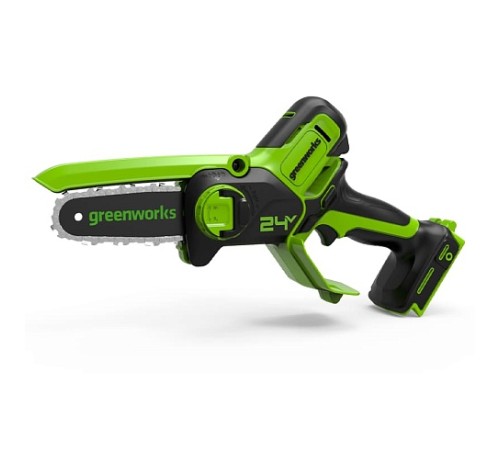 Мини пила аккумуляторная Greenworks 24V GD24CSMNX (1хАКБ 4Ач и ЗУ)