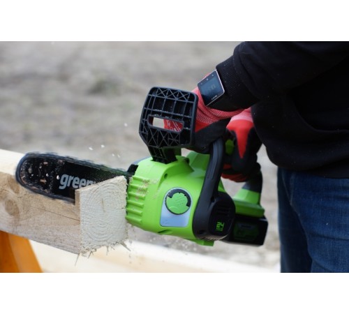 Пила аккумуляторная Greenworks 24V G24CS25 (1хАКБ 8Ач и ЗУ)