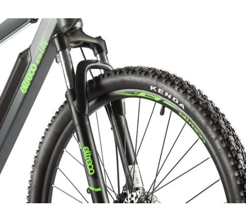 Велогибрид Eltreco Ultra LITE Черно-зеленый-2504
