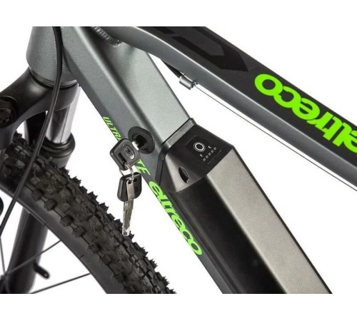 Велогибрид Eltreco Ultra LITE Черно-зеленый-2504