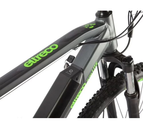 Велогибрид Eltreco Ultra LITE Черно-зеленый-2504