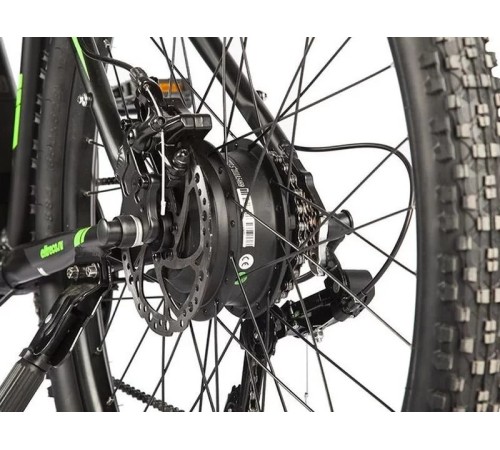 Велогибрид Eltreco Ultra LITE Черно-зеленый-2504