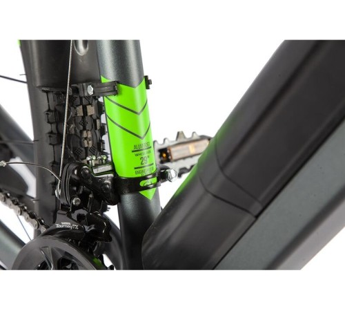 Велогибрид Eltreco Ultra MAX PRO Черно-зеленый-2509