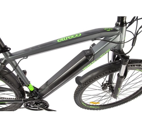 Велогибрид Eltreco Ultra MAX PRO Черно-зеленый-2509