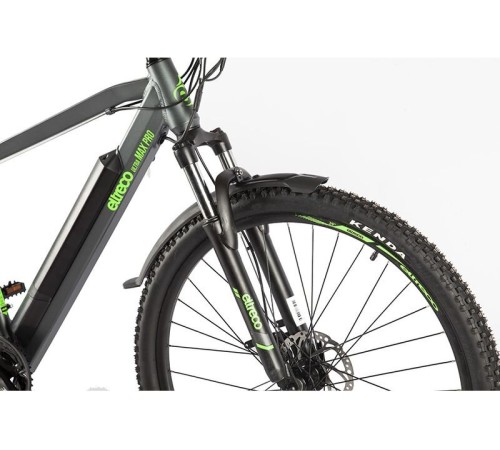 Велогибрид Eltreco Ultra MAX PRO Черно-зеленый-2509