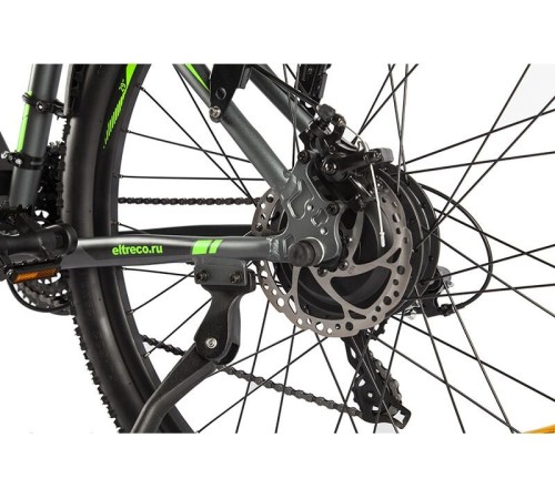 Велогибрид Eltreco Ultra MAX PRO Черно-зеленый-2509