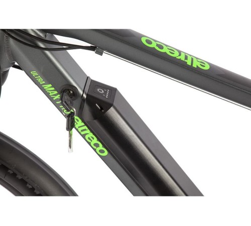 Велогибрид Eltreco Ultra MAX PRO Черно-зеленый-2509