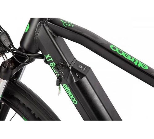 Велогибрид Eltreco XT 850 Pro Черно-зеленый-2673